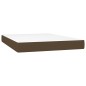 vidaXL Boxspringbett mit Matratze Dunkelbraun 140x190 cm Stoff vidaXL Boxspringbett mit Matratze Dunkelbraun 140x190 cm Stoff