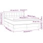 vidaXL Boxspringbett mit Matratze Dunkelbraun 140x190 cm Stoff vidaXL Boxspringbett mit Matratze Dunkelbraun 140x190 cm Stoff