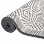 Outdoor-Teppich Grau und Weiß 100x200 cm Beidseitig Nutzbar Outdoor-Teppich Grau und Weiß 100x200 cm Beidseitig Nutzbar