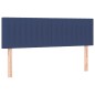 vidaXL Boxspringbett mit Matratze Blau 140x190 cm Stoff vidaXL Boxspringbett mit Matratze Blau 140x190 cm Stoff