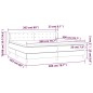 vidaXL Boxspringbett mit Matratze Dunkelgrau 200x200 cm Stoff vidaXL Boxspringbett mit Matratze Dunkelgrau 200x200 cm Stoff