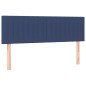 vidaXL Boxspringbett mit Matratze Blau 140x200 cm Stoff vidaXL Boxspringbett mit Matratze Blau 140x200 cm Stoff