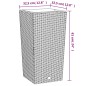 Pflanzkübel mit herausnehmbaren Einsatz Braun 21/49 L PP-Rattan Pflanzkübel mit herausnehmbaren Einsatz Braun 21/49 L PP-Rattan