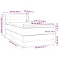 vidaXL Boxspringbett mit Matratze Weiß 90x190 cm Kunstleder vidaXL Boxspringbett mit Matratze Weiß 90x190 cm Kunstleder
