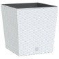 vidaXL Pflanzkübel mit herausnehmbaren Einsatz Weiß 21/32 L PP-Rattan vidaXL Pflanzkübel mit herausnehmbaren Einsatz Weiß 21/32 L PP-Rattan