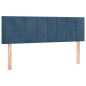 vidaXL Boxspringbett mit Matratze Dunkelblau 140x190 cm Samt vidaXL Boxspringbett mit Matratze Dunkelblau 140x190 cm Samt