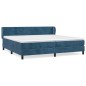 vidaXL Boxspringbett mit Matratze Dunkelblau 200x200 cm Samt vidaXL Boxspringbett mit Matratze Dunkelblau 200x200 cm Samt