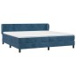 vidaXL Boxspringbett mit Matratze Dunkelblau 200x200 cm Samt vidaXL Boxspringbett mit Matratze Dunkelblau 200x200 cm Samt