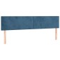 vidaXL Boxspringbett mit Matratze Dunkelblau 200x200 cm Samt vidaXL Boxspringbett mit Matratze Dunkelblau 200x200 cm Samt