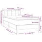vidaXL Boxspringbett mit Matratze Dunkelgrün 90x190 cm Samt vidaXL Boxspringbett mit Matratze Dunkelgrün 90x190 cm Samt