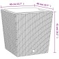 Pflanzkübel mit herausnehmbaren Einsatz Braun 37/64 L PP-Rattan Pflanzkübel mit herausnehmbaren Einsatz Braun 37/64 L PP-Rattan