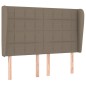 vidaXL Boxspringbett mit Matratze Taupe 140x190 cm Stoff vidaXL Boxspringbett mit Matratze Taupe 140x190 cm Stoff