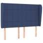 vidaXL Boxspringbett mit Matratze Blau 140x190 cm Stoff vidaXL Boxspringbett mit Matratze Blau 140x190 cm Stoff