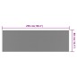 Outdoor-Teppich Grau und Weiß 80x250 cm Beidseitig Nutzbar Outdoor-Teppich Grau und Weiß 80x250 cm Beidseitig Nutzbar