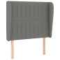vidaXL Boxspringbett mit Matratze Dunkelgrau 80x200 cm Stoff vidaXL Boxspringbett mit Matratze Dunkelgrau 80x200 cm Stoff