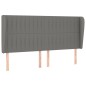 vidaXL Boxspringbett mit Matratze Dunkelgrau 160x200 cm Stoff vidaXL Boxspringbett mit Matratze Dunkelgrau 160x200 cm Stoff