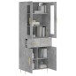vidaXL Highboard Betongrau 69,5x34x180 cm Holzwerkstoff vidaXL Highboard Betongrau 69,5x34x180 cm Holzwerkstoff