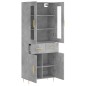 vidaXL Highboard Betongrau 69,5x34x180 cm Holzwerkstoff vidaXL Highboard Betongrau 69,5x34x180 cm Holzwerkstoff