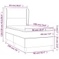 vidaXL Boxspringbett mit Matratze Dunkelgrün 90x190 cm Samt vidaXL Boxspringbett mit Matratze Dunkelgrün 90x190 cm Samt
