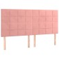 vidaXL Boxspringbett mit Matratze Rosa 200x200 cm Samt vidaXL Boxspringbett mit Matratze Rosa 200x200 cm Samt