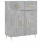 vidaXL Highboard Betongrau 69,5x34x180 cm Holzwerkstoff vidaXL Highboard Betongrau 69,5x34x180 cm Holzwerkstoff