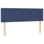 vidaXL Boxspringbett mit Matratze Blau 140x190 cm Stoff vidaXL Boxspringbett mit Matratze Blau 140x190 cm Stoff