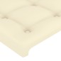 vidaXL Bettgestell mit Kopfteil Creme 80x200 cm Kunstleder vidaXL Bettgestell mit Kopfteil Creme 80x200 cm Kunstleder