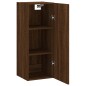 vidaXL Wandschrank Braun Eichen-Optik 34,5x34x90 cm Holzwerkstoff vidaXL Wandschrank Braun Eichen-Optik 34,5x34x90 cm Holzwerkstoff