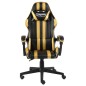 Gaming-Stuhl Schwarz und Golden Kunstleder Gaming-Stuhl Schwarz und Golden Kunstleder