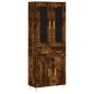 Highboard Räuchereiche 69,5x34x180 cm Holzwerkstoff Highboard Räuchereiche 69,5x34x180 cm Holzwerkstoff