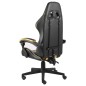 Gaming-Stuhl Schwarz und Golden Kunstleder Gaming-Stuhl Schwarz und Golden Kunstleder
