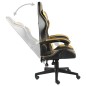 Gaming-Stuhl Schwarz und Golden Kunstleder Gaming-Stuhl Schwarz und Golden Kunstleder