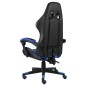 Gaming-Stuhl Schwarz und Blau Kunstleder Gaming-Stuhl Schwarz und Blau Kunstleder