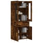 Highboard Räuchereiche 69,5x34x180 cm Holzwerkstoff Highboard Räuchereiche 69,5x34x180 cm Holzwerkstoff