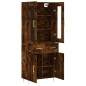 Highboard Räuchereiche 69,5x34x180 cm Holzwerkstoff Highboard Räuchereiche 69,5x34x180 cm Holzwerkstoff