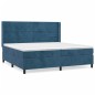 vidaXL Boxspringbett mit Matratze Dunkelblau 200x200 cm Samt vidaXL Boxspringbett mit Matratze Dunkelblau 200x200 cm Samt