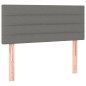 vidaXL Boxspringbett mit Matratze & LED Dunkelgrau 120x200 cm Stoff vidaXL Boxspringbett mit Matratze & LED Dunkelgrau 120x200 cm Stoff