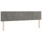 vidaXL Boxspringbett mit Matratze Hellgrau 160x200 cm Samt vidaXL Boxspringbett mit Matratze Hellgrau 160x200 cm Samt