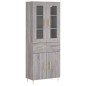 vidaXL Highboard Grau Sonoma 69,5x34x180 cm Holzwerkstoff vidaXL Highboard Grau Sonoma 69,5x34x180 cm Holzwerkstoff