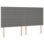 vidaXL Boxspringbett mit Matratze & LED Dunkelgrau 180x200 cm Stoff vidaXL Boxspringbett mit Matratze & LED Dunkelgrau 180x200 cm Stoff
