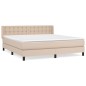 vidaXL Boxspringbett Matratze Cappuccino-Braun 180x200 cm Kunstleder vidaXL Boxspringbett Matratze Cappuccino-Braun 180x200 cm Kunstleder