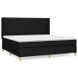 vidaXL Boxspringbett mit Matratze Schwarz 200x200 cm Stoff vidaXL Boxspringbett mit Matratze Schwarz 200x200 cm Stoff