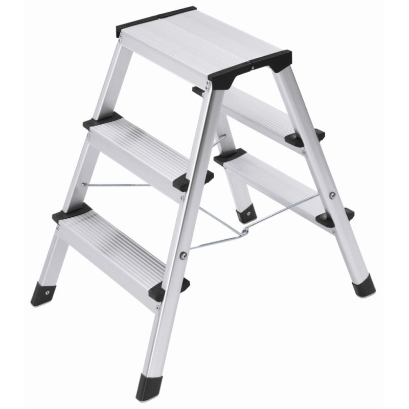Hailo Klappbare Stufenleiter L90 Step-ke 2×3 Stufen 60 cm 4443-701 Hailo Klappbare Stufenleiter L90 Step-ke 2×3 Stufen 60 cm 4443-701