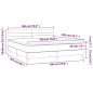 vidaXL Boxspringbett mit Matratze & LED Dunkelgrau 180x200 cm Samt vidaXL Boxspringbett mit Matratze & LED Dunkelgrau 180x200 cm Samt