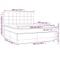 vidaXL Boxspringbett mit Matratze & LED Dunkelbraun 180x200 cm Stoff vidaXL Boxspringbett mit Matratze & LED Dunkelbraun 180x200 cm Stoff