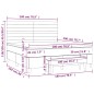 vidaXL Boxspringbett mit Matratze Dunkelgrau 180x200 cm Stoff vidaXL Boxspringbett mit Matratze Dunkelgrau 180x200 cm Stoff