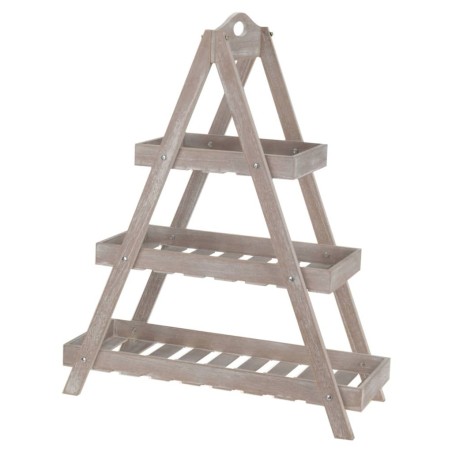 ProGarden Dreieckige Etagere 3-stöckig MDF Beige