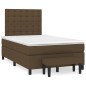 vidaXL Boxspringbett mit Matratze Dunkelbraun 120x200 cm Stoff vidaXL Boxspringbett mit Matratze Dunkelbraun 120x200 cm Stoff