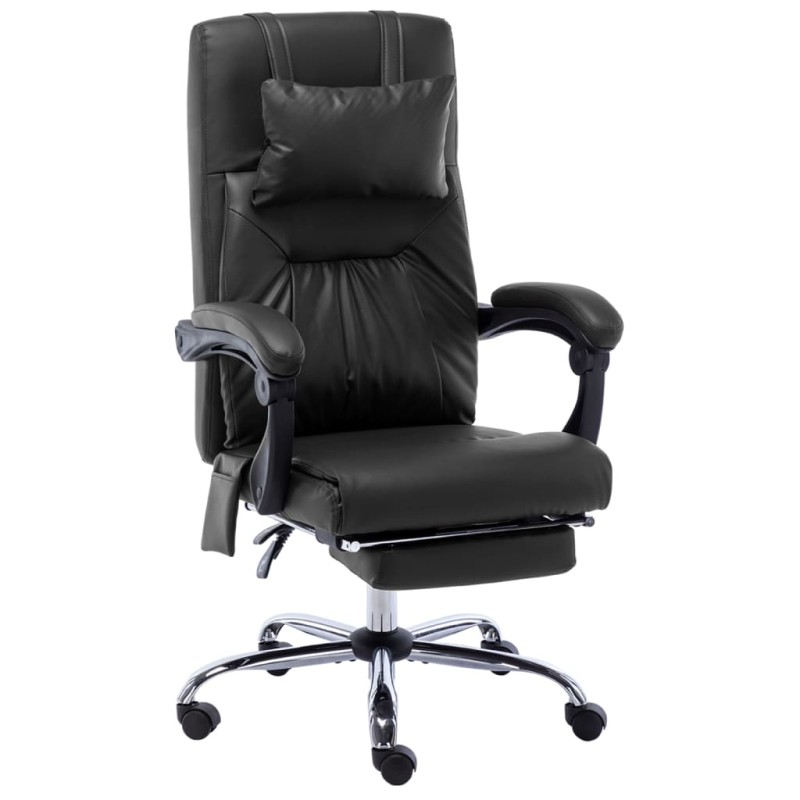 vidaXL Massage-Bürostuhl Schwarz Kunstleder vidaXL Massage-Bürostuhl Schwarz Kunstleder
