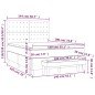 vidaXL Boxspringbett mit Matratze Dunkelgrau 140x190 cm Stoff vidaXL Boxspringbett mit Matratze Dunkelgrau 140x190 cm Stoff